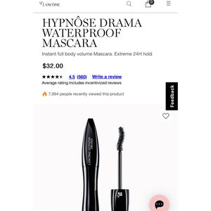 Lancôme Hypnôse Drama Waterproof Mascara - Black